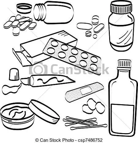 关于药的简笔画