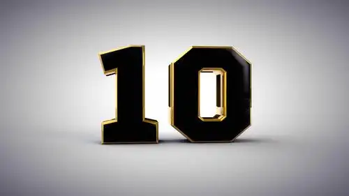 简单立体光滑黑金数字10s倒计时开场ae模板-92素材网