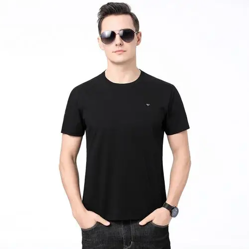 旗舰店正品21年男士新品圆领大鹰logo图案运动短袖体恤衫奢侈品上衣