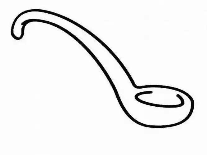 简笔画勺子 简笔画勺子的画法