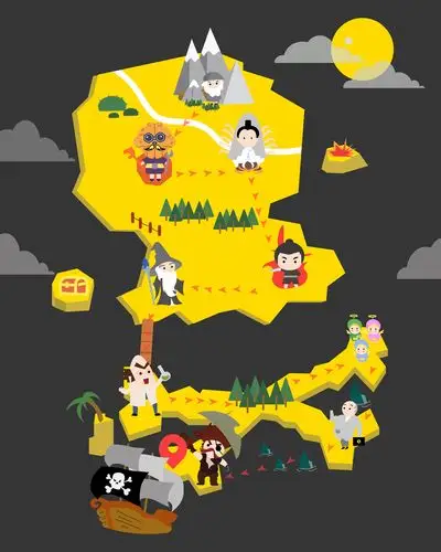 洋葱阅读关卡插画