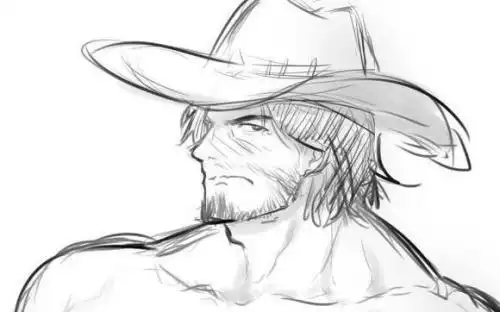 守望先锋英雄素描简笔画教程守望先锋简笔画q守望先锋麦克雷简笔画