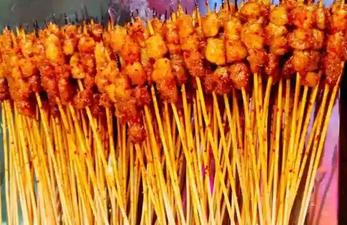 小王特色竹签肉(澳门路店)-"7878大晚上的迟宵夜,也是不怕长胖的