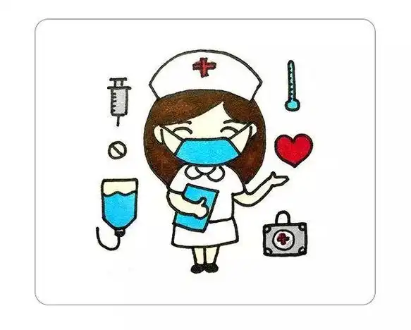 护士主题简笔画致敬医护工作者