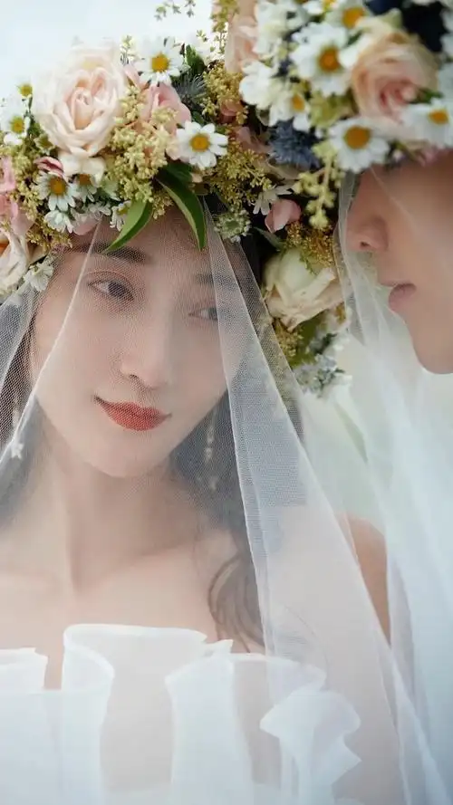 婚纱摄影#一个鲜花饼,就把阿冼的心拐走了?