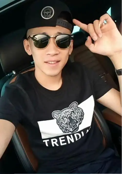 精神小夥yy主播快手红人mc天佑同款眼镜太阳镜反光半框金丝边墨镜