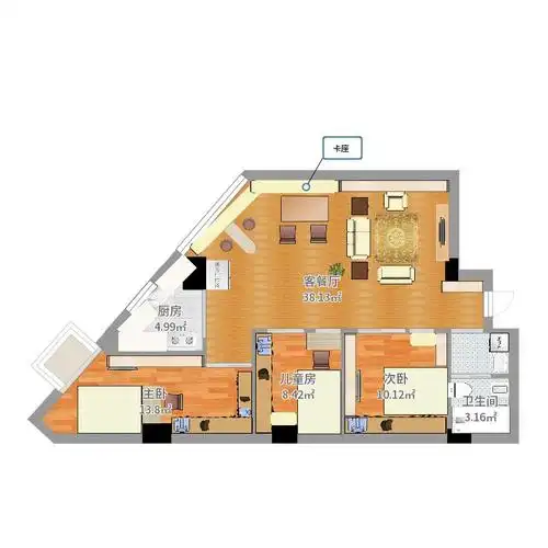 房子是三角形的,求合理的改造方法!