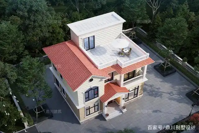 4套平坡屋顶结合的二层别墅外观端庄有质感农村建房高光时刻