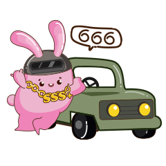 0#绝地#666#上车吃个鸡吧-搞笑表情包-gif图表情#趣智兔#2.