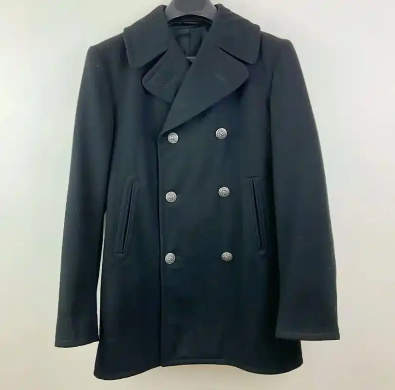 pea coat海军大衣.78年合同,36r码,军官版(金属 - 抖音