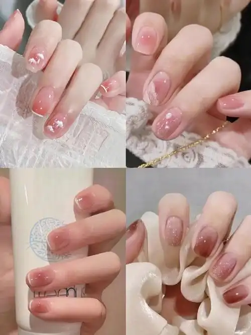 超温柔短款美甲||| 看到美美的指甲,心情都愉悦啦很适合学生党,搐工