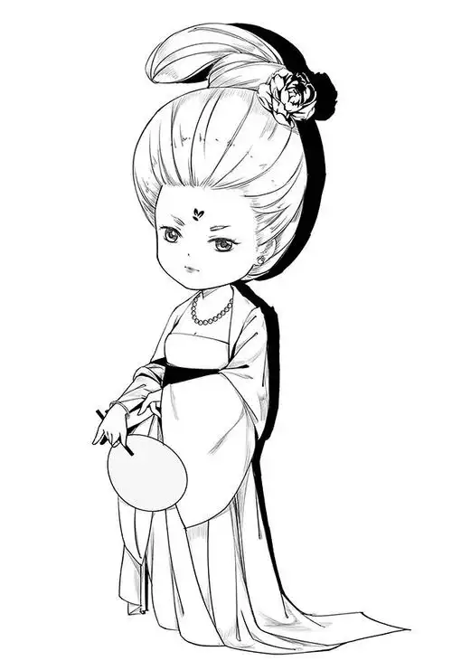 少儿漫画手绘基础入门教程——唐朝仕女