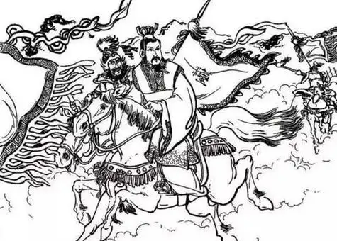 垓下歌简笔画配图