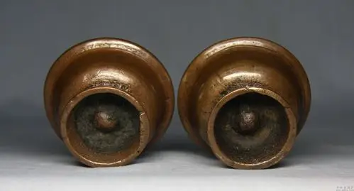 铜灯盏一对(酥油灯)