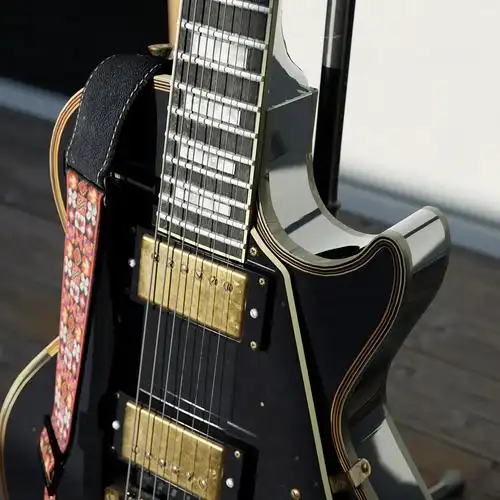 gibson les paul黑美人电吉他 - blender渲染