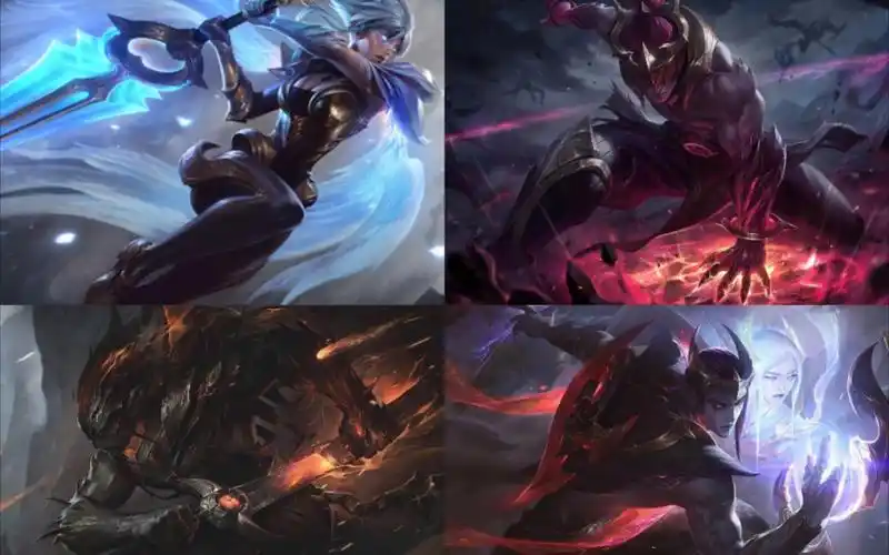 四大天王～～～黎明亚索!黑夜锐雯!神级玩法!