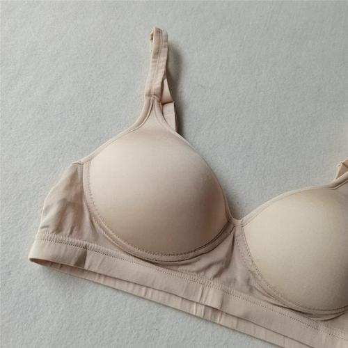 bi入2024新款真丝针织无钢圈文胸女舒适透气厂丝套头吊带内衣胸罩