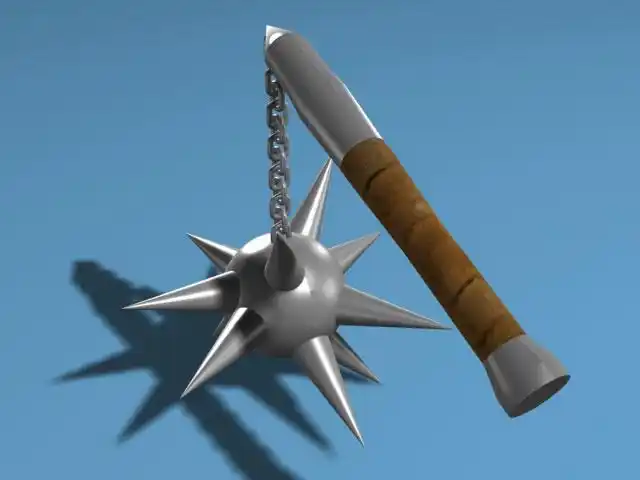 流星锤一个_cgman作品_武器冷兵器_cg模型网