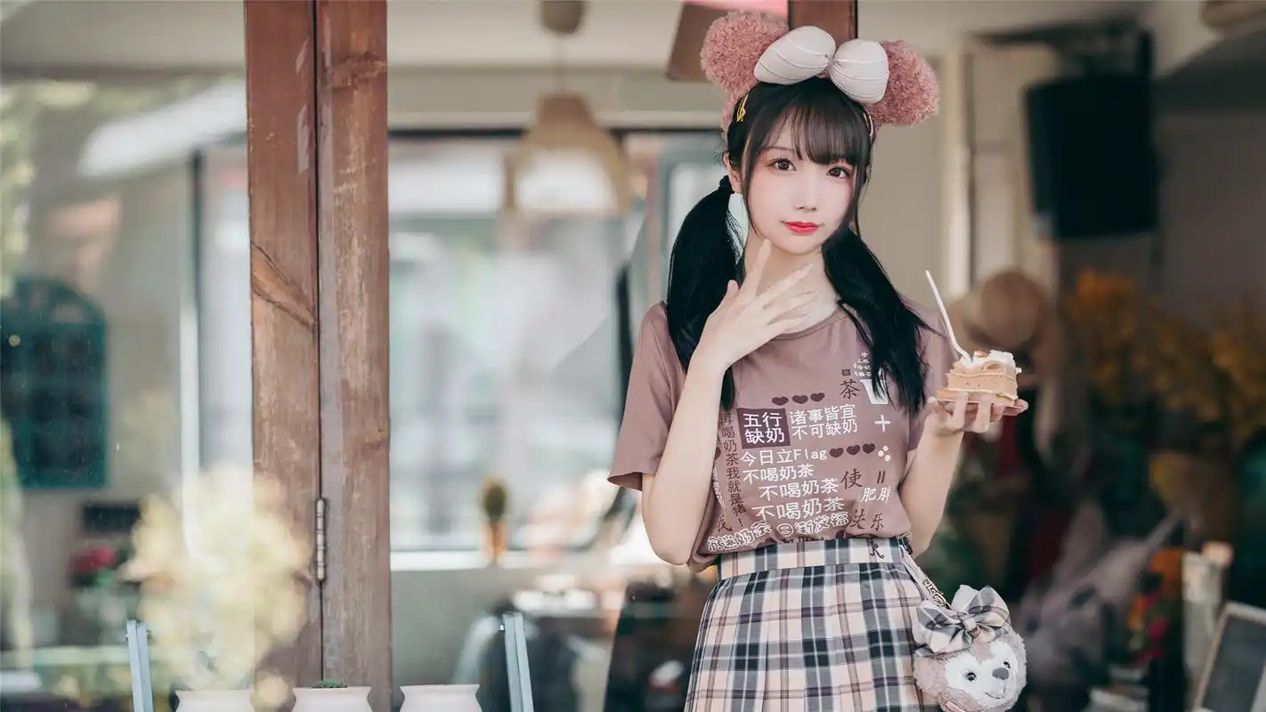 双马尾清纯萌妹高清桌面壁纸