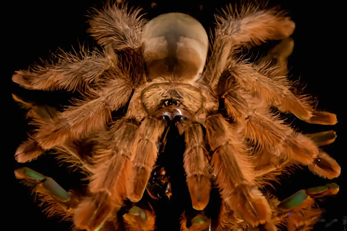 巴拿马黄金蛛别名巴拿马金毛蛛,是蜘蛛目,捕鸟蛛科动物,原产于亚马逊