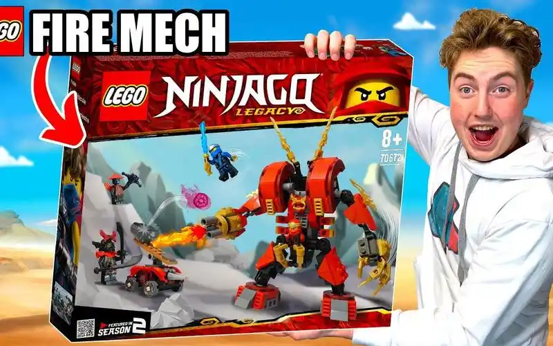 乐高幻影忍者moc-凯的火焰机甲