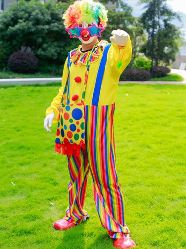 舞台小丑服装大人衣服成人化装舞会服饰套装高端搞怪搞笑表演道具