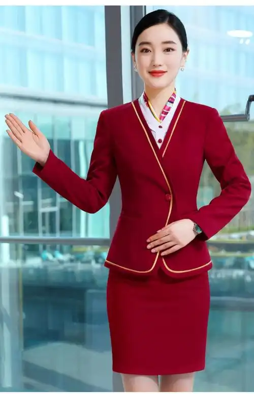 南航空姐制服女职业套装气质女神范美容院工作服酒店前台接待工装