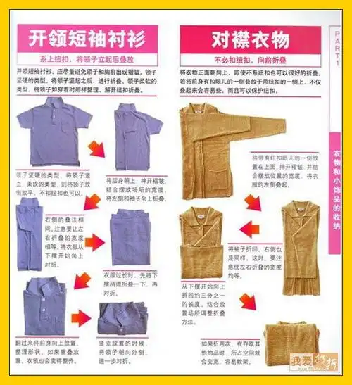 各种衣服的叠法