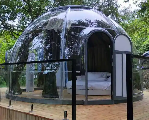工厂定制透明泡泡屋帐篷酒店旅馆透明球形观星空帐篷房移动风景民宿