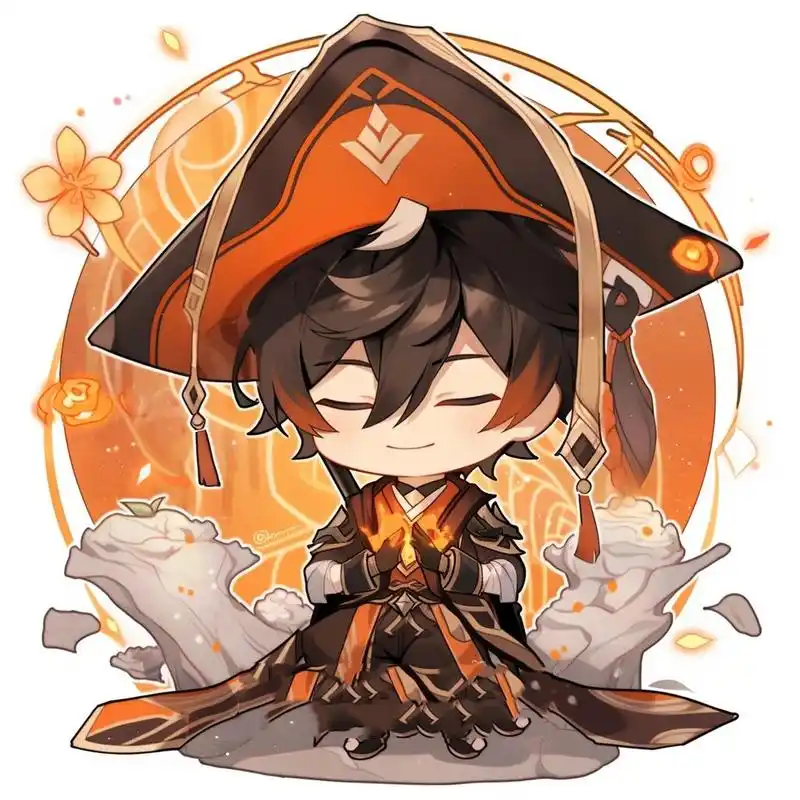 原神头像 | q版·钟离(00) 旅行者,要一起去吃饭吗?我请