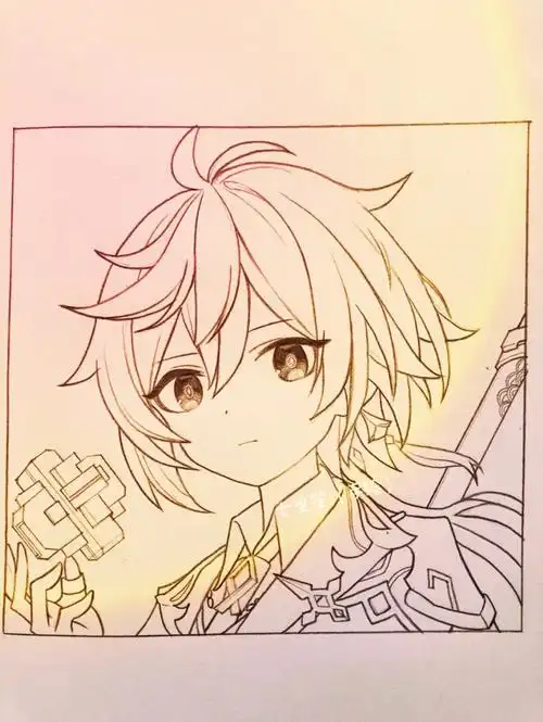 【原神】钟离(手绘过程)