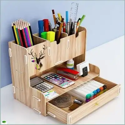 文具盒分类书架儿童笔筒收纳盒储物盒子整理盒可爱女抽屉式大容量