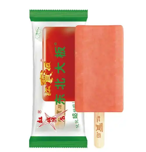 东北大板红宝石 5支 东北大板红宝石草莓味雪糕 冰棒冰激凌 水果