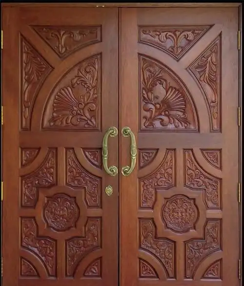 实木雕花门