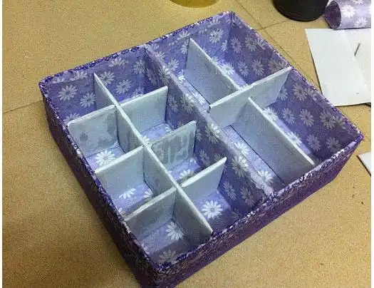 引用 引用 【转载】旧纸板手工制作内衣袜子收纳盒