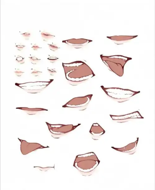这套嘴巴绘画素材收藏哦抱图吱一声,更多绘画素材评论去拿#绘画##绘画