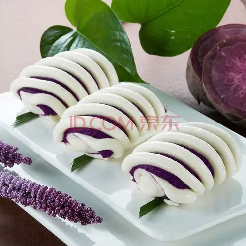 紫薯卷早餐食品菱格香橙卷速食早点好吃的营养面点半成品20个 紫薯卷2