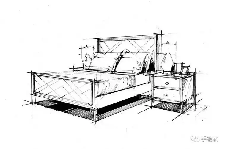 【家具线稿】【电脑手绘家具】【马克笔上色】接下来让我一起看一下由