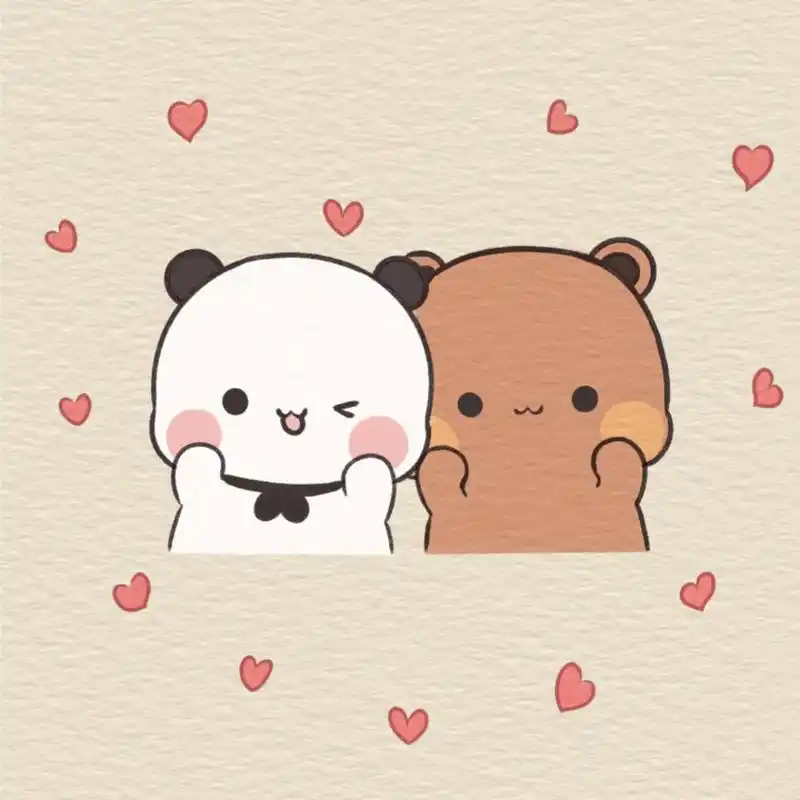 可爱的一二布布又来喽.#简笔画 #手绘 #画画 #情侣头像  - 抖音