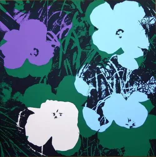 安迪沃霍尔丝网版画flowers