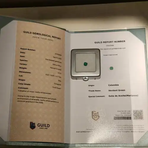 微油67国际吉尔德权威证书 支持当面看货 国内最低价#祖母绿