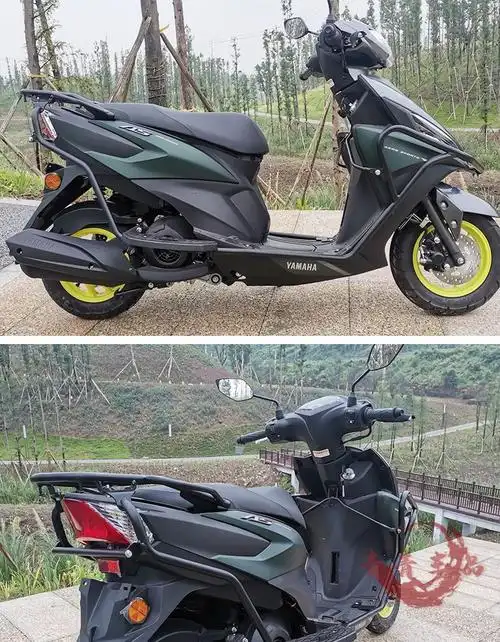 tyui新品雅马哈福喜125保险杠防摔杠护杠改装配件摩托车后货架脚踏板