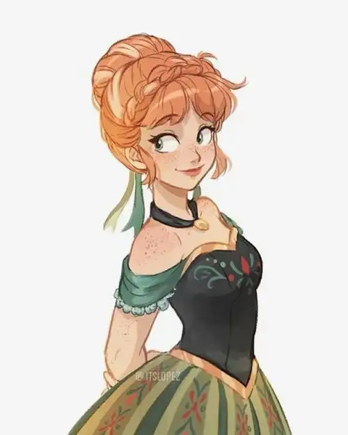 画师笔下的迪士尼公主好美,乐佩的笑容灿烂,艾莎的侧脸迷人|王子|茉莉