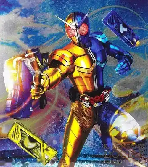 造型,包括假面骑士w疾风王牌,假面骑士w月神扳机和假面骑士w炽热金属