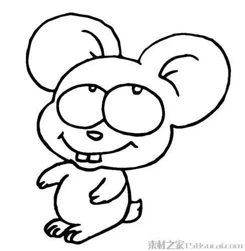 图陆地动物简笔画可爱的卡通小猪简笔画黑白小猪简笔画黑白动物简笔画