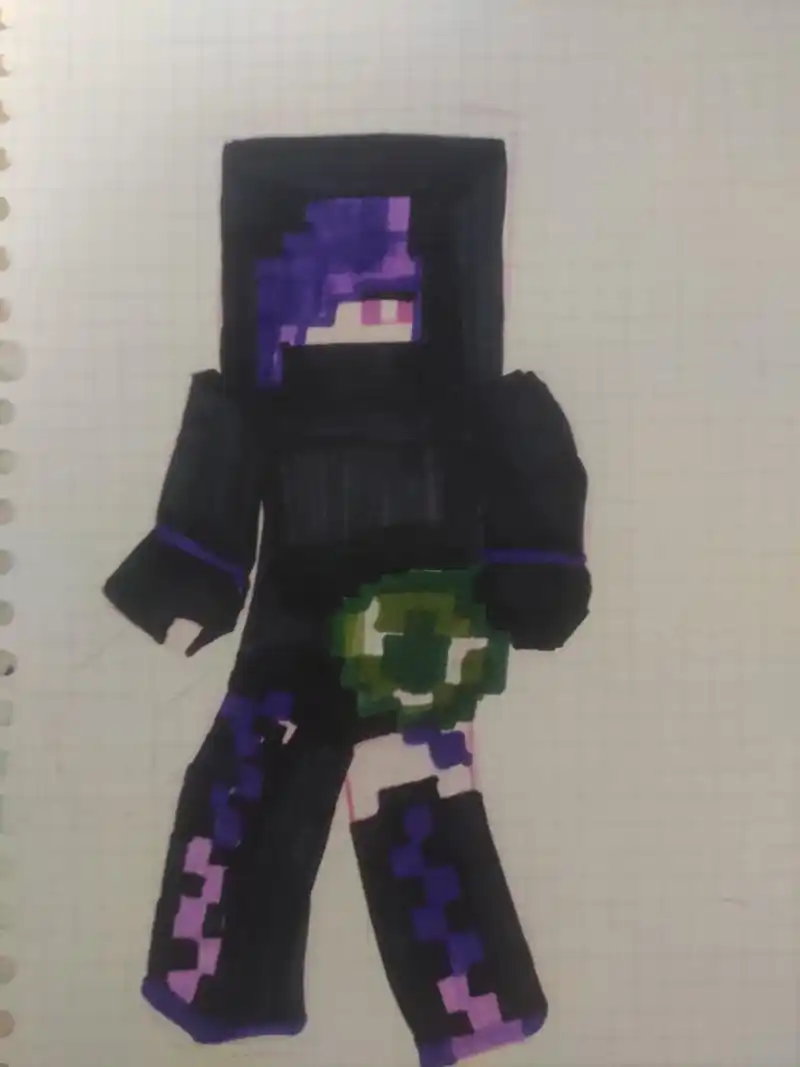 画一个末影女王,画的不好,:不喜勿喷