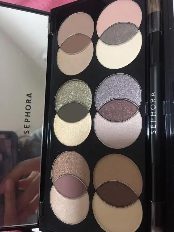 丝芙兰调色艺术眼影盘纯色清新～～_棕色_眼影盘