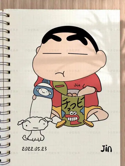 蜡笔小新简笔画教程