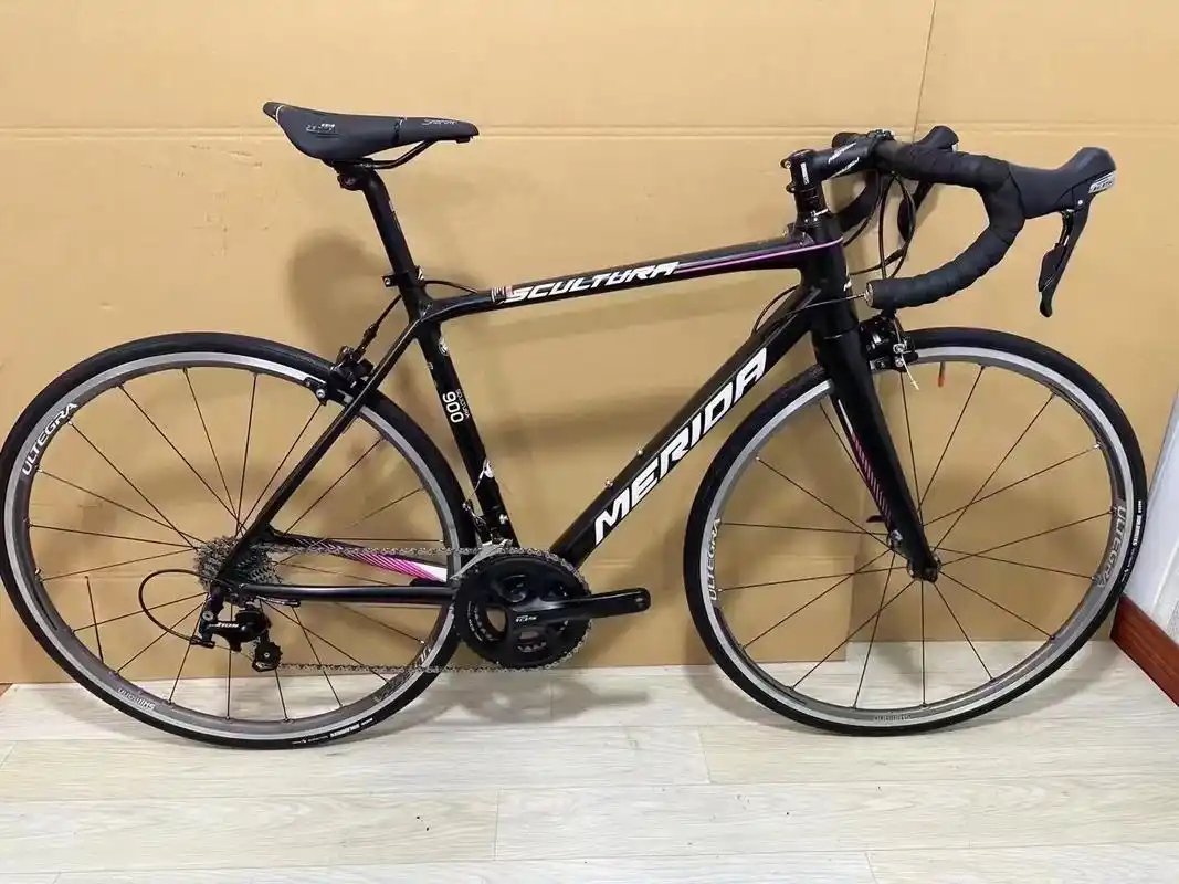 美利达斯特拉900公路车超轻铝架,全碳纤维前叉禧玛诺10 - 抖音