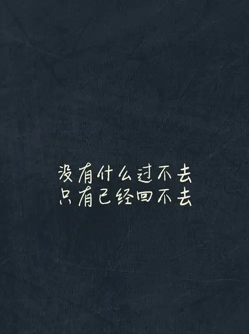 没有什么过不去,只有已经回不去.#文字##语录